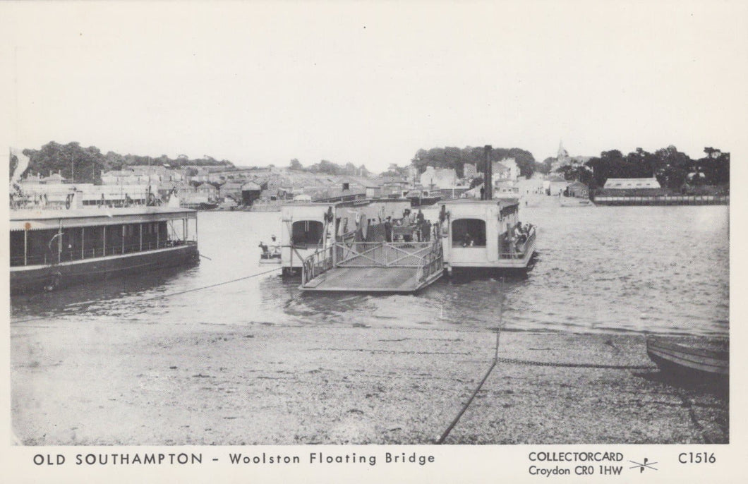 Hampshire Postcard - Old Southampton - Woolston Floating Bridge - Mo’s Postcards 