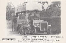 Load image into Gallery viewer, Lancashire Postcard - Liverpool Corporation Transport - Tilling-Stevens TTA1 Bus - Mo’s Postcards 
