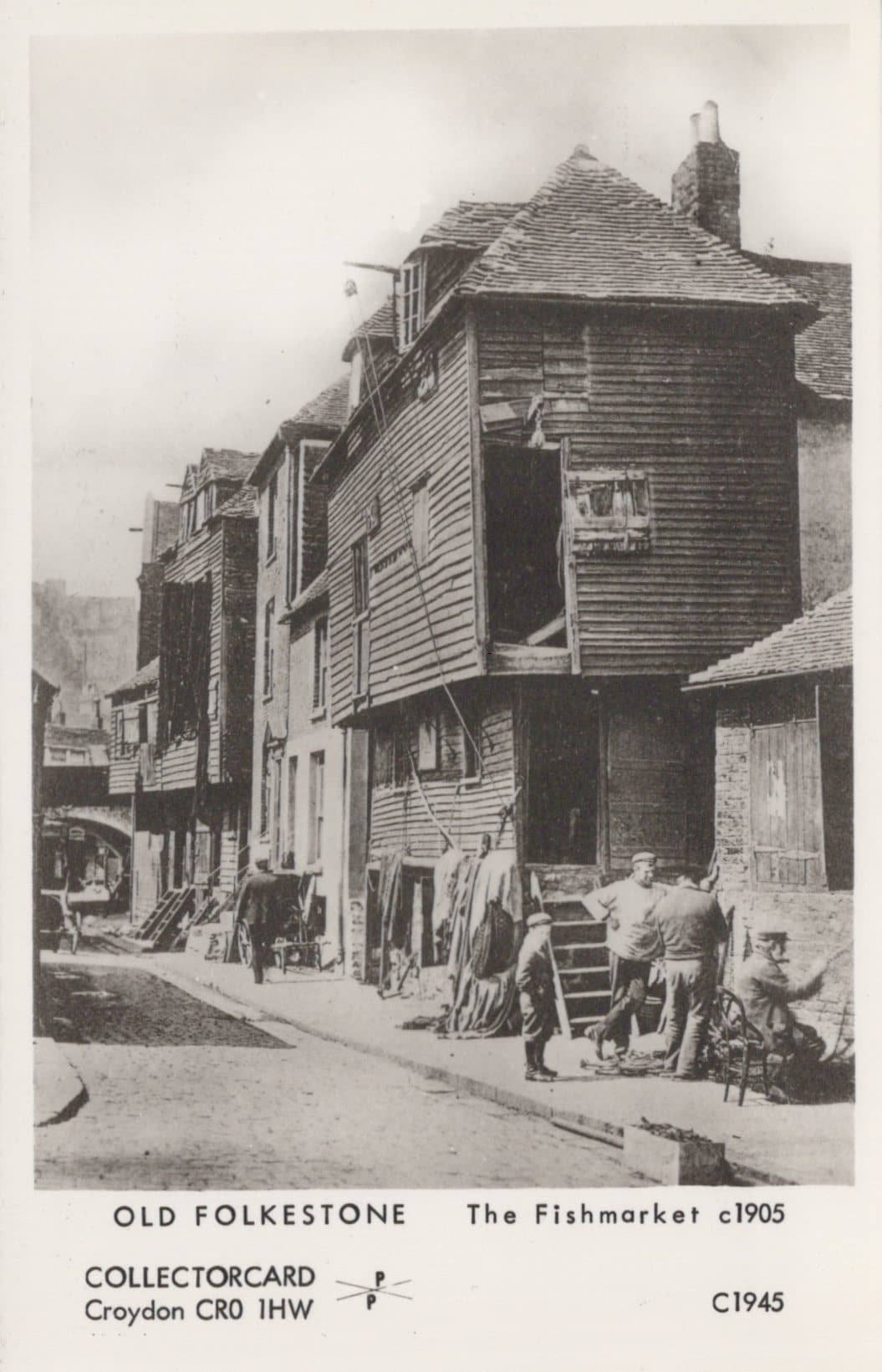 Kent Postcard - Old Folkestone - The Fishmarket c1905 - Mo’s Postcards 