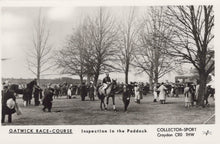 Load image into Gallery viewer, Sussex Postcard - Gatwick Race Course - Inspection in The Paddock - Mo’s Postcards 
