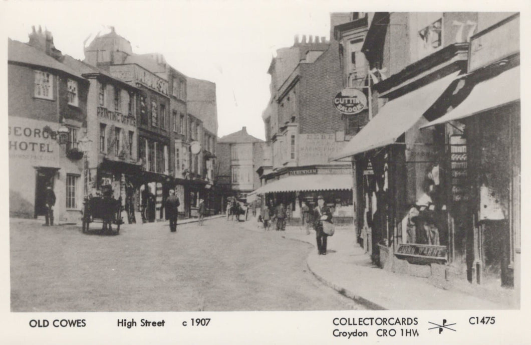 Isle of Wight Postcard - Old Cowes - High Street c1907 - Mo’s Postcards 