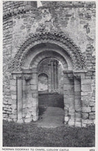 Load image into Gallery viewer, Shropshire Postcard - Norman Doorway To Chapel, Ludlow Castle - Mo’s Postcards 
