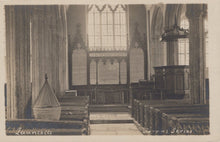 Load image into Gallery viewer, Cornwall Postcard - Interior of Launcells Church - Mo’s Postcards 
