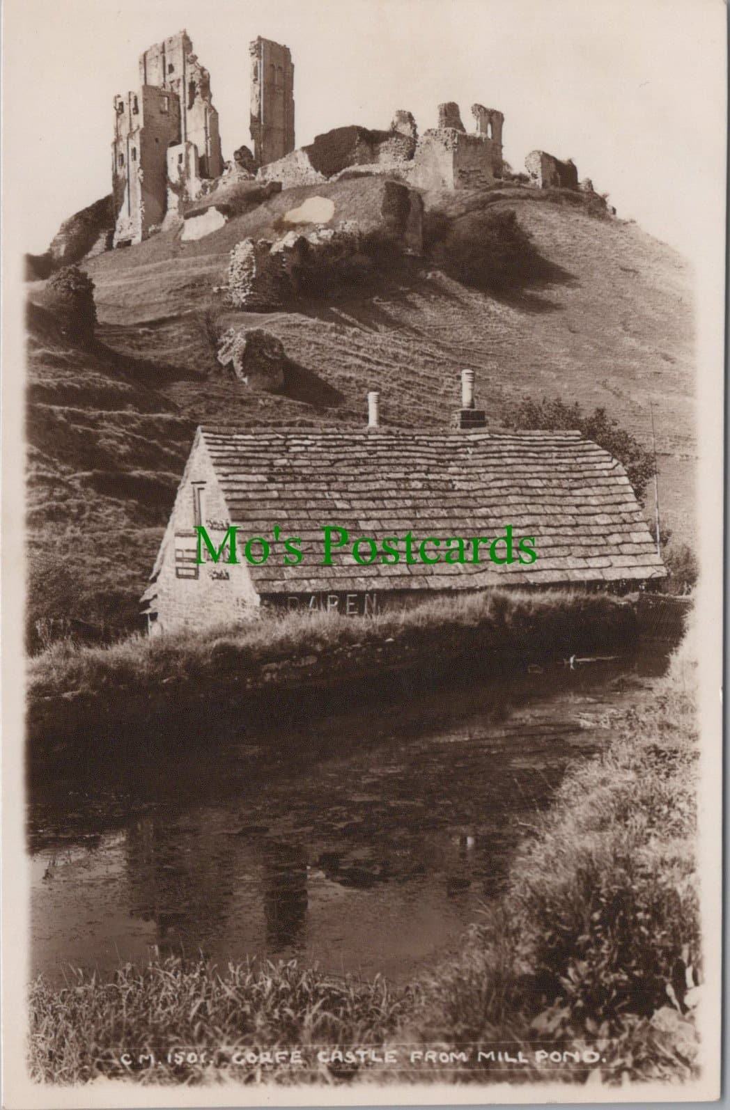 Corfe Castle From Mill Pond, Dorset