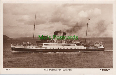 Shipping Postcard - T.S.S.Duchess of Hamilton