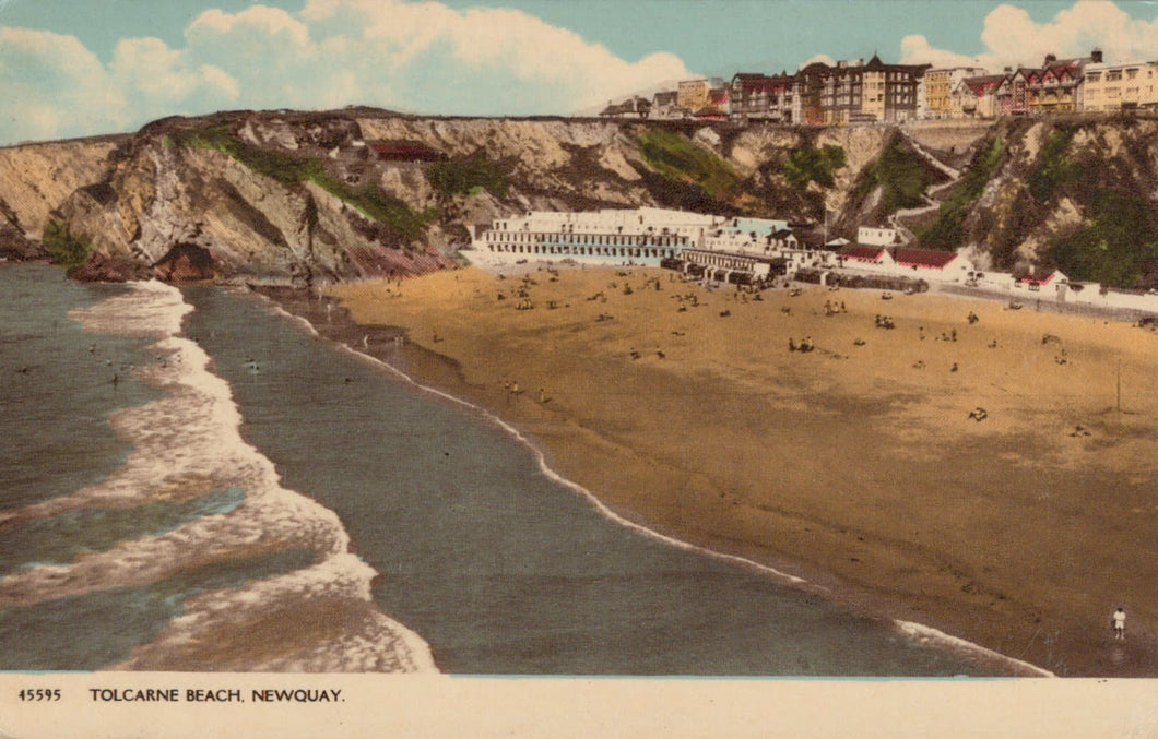 Cornwall Postcard - Tolcarne Beach, Newquay - Mo’s Postcards 