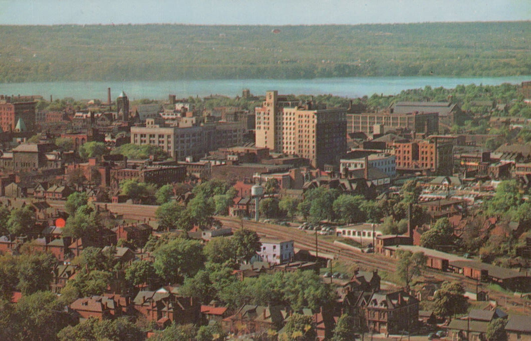 Canada Postcard - Aerial View of Hamilton From The Mountain, Hamilton, Ontario - Mo’s Postcards 