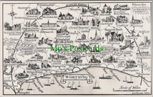 Load image into Gallery viewer, Maps Postcard - Map of Sussex and Worthing

