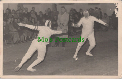 Sports Postcard - Fencing Contest