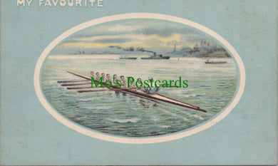 Sports Postcard - Rowing - My Favourite