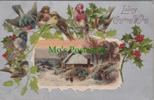 Load image into Gallery viewer, Embossed Greetings Postcard - Loving Christmas Wishes

