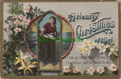 Greetings Postcard - A Hearty Christmas Wish