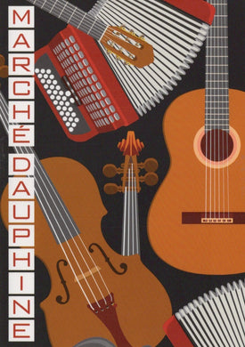 Music Postcard - Exposition Django Reinhardt - Marche Dauphine - Mo’s Postcards 