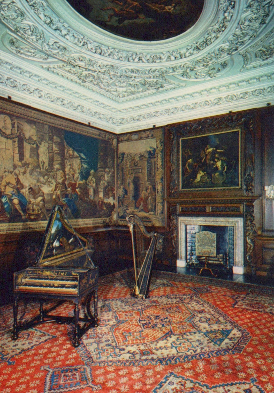 Scotland Postcard - Music Room, Palace of Holyroodhouse, Edinburgh - Mo’s Postcards 