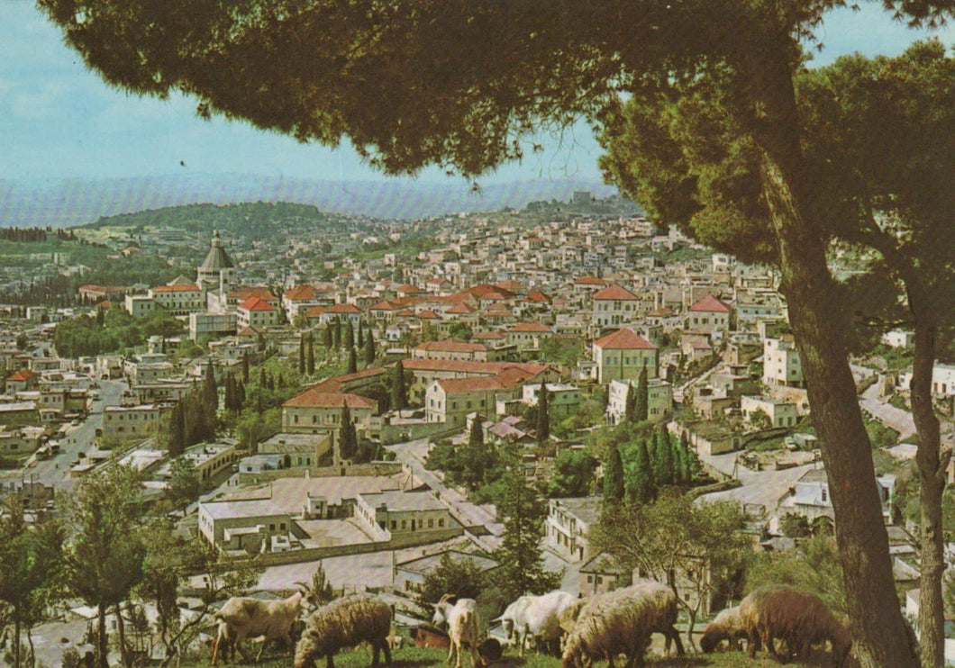 Israel Postcard - General View of Nazareth - Mo’s Postcards 