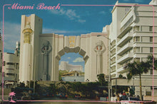 Load image into Gallery viewer, America Postcard - 3-D Painting on South Wall of Fontaine-Bleau Hilton Hotel, Miami Beach - Mo’s Postcards 
