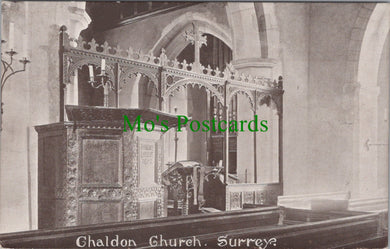 Interior of Chaldon Church, Surrey