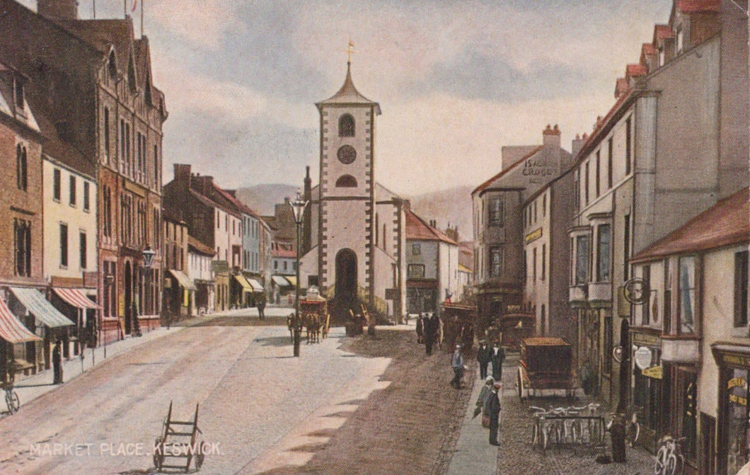 Cumbria Postcard - Market Place, Keswick - Mo’s Postcards 