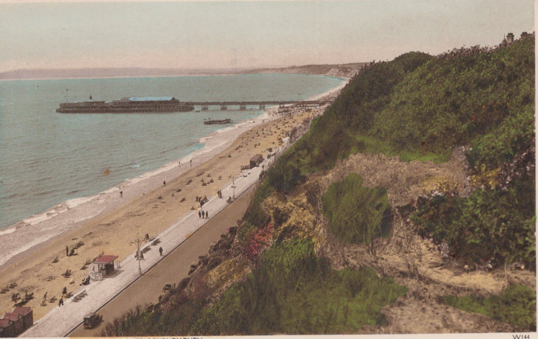 Dorset Postcard - Undercliff Drive From The East Cliff, Bournemouth - Mo’s Postcards 
