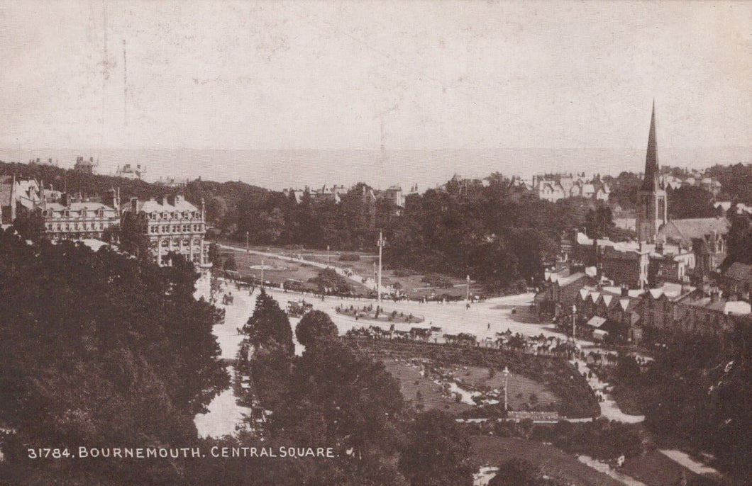 Dorset Postcard - Bournemouth Central Square - Mo’s Postcards 