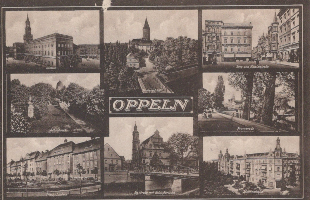 Poland Postcard - Views of Oppeln - Mo’s Postcards 