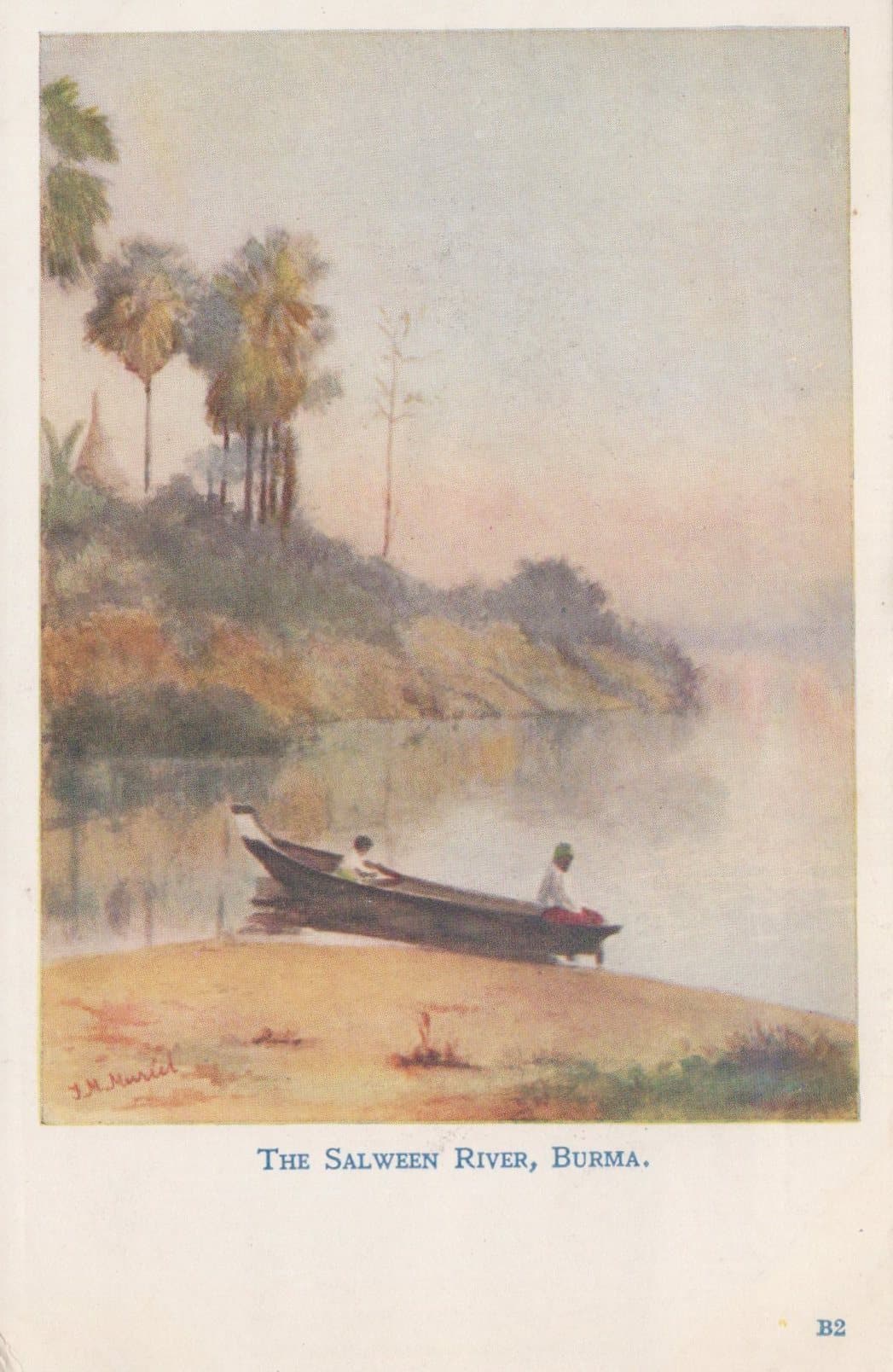 Burma Postcard - The Salween River, Burma - Mo’s Postcards 