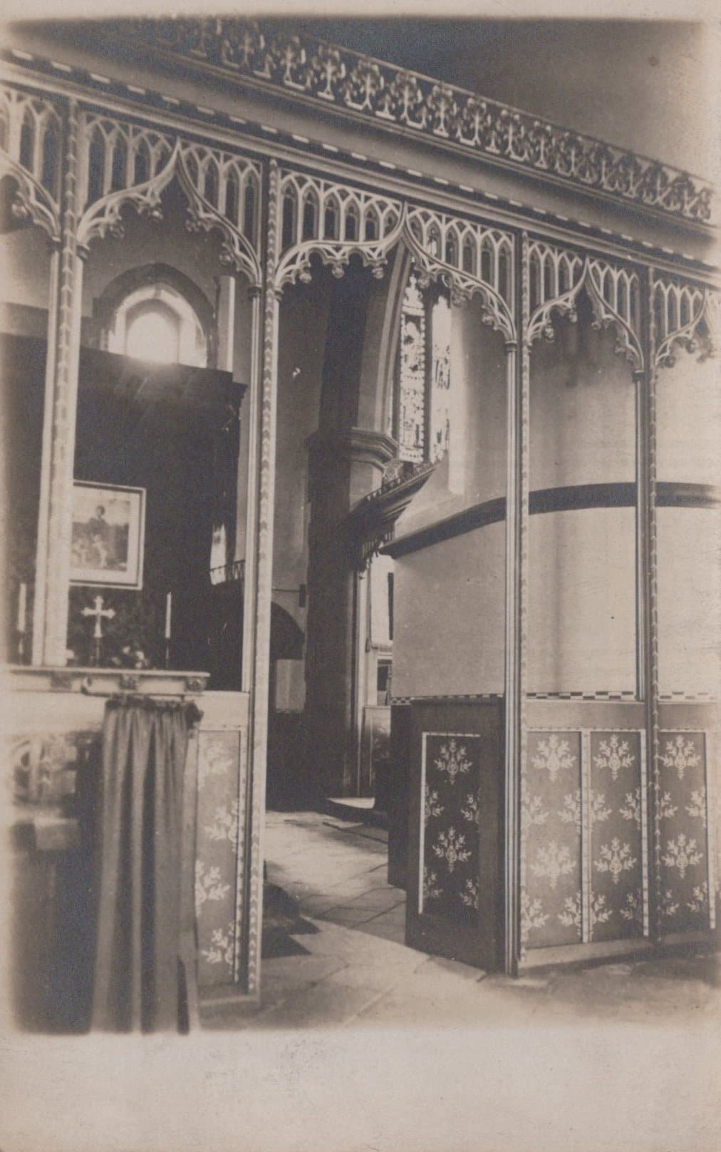 Unknown Location Postcard - Interior of Unlocated Church or Cathedral - Mo’s Postcards 