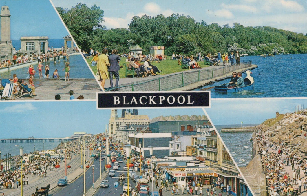 Lancashire Postcard - Views of Blackpool, 1976 - Mo’s Postcards 