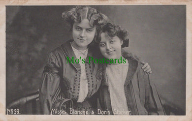 Actress Postcard - Misses Blanche & Doris Stocker