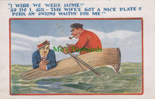 Load image into Gallery viewer, Comic Postcard - Sea / Rowing / Dinner
