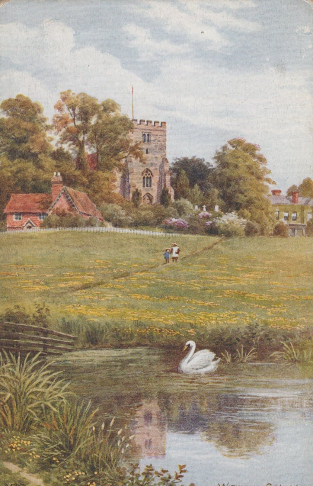 Sussex Postcard - Withyham Church - Mo’s Postcards 