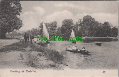 Boating at Surbiton, Surrey