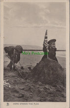 Load image into Gallery viewer, Children Postcard - Here Stands The Flag
