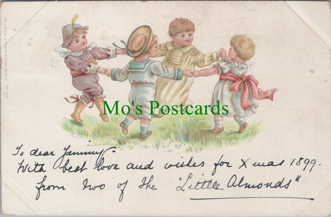 Children Postcard - Children Dancing Together