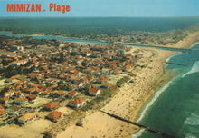 Load image into Gallery viewer, France Postcard - Aerial View of Mimizan Plage, Nouvelle-Aquitaine - Mo’s Postcards 
