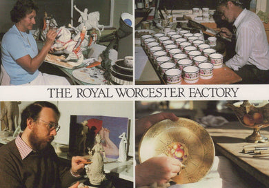 Worcestershire Postcard - Royal Worcester Spode Ltd - The Royal Worcester Factory - Mo’s Postcards 