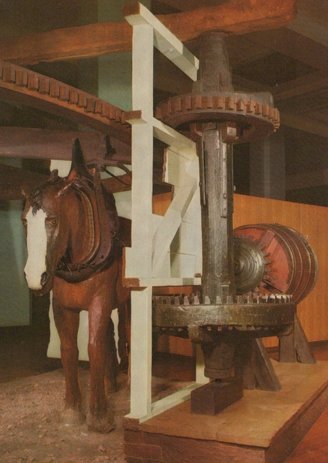 Farming Postcard - Early 19th Century Horsewheel - Science Museum - Mo’s Postcards 