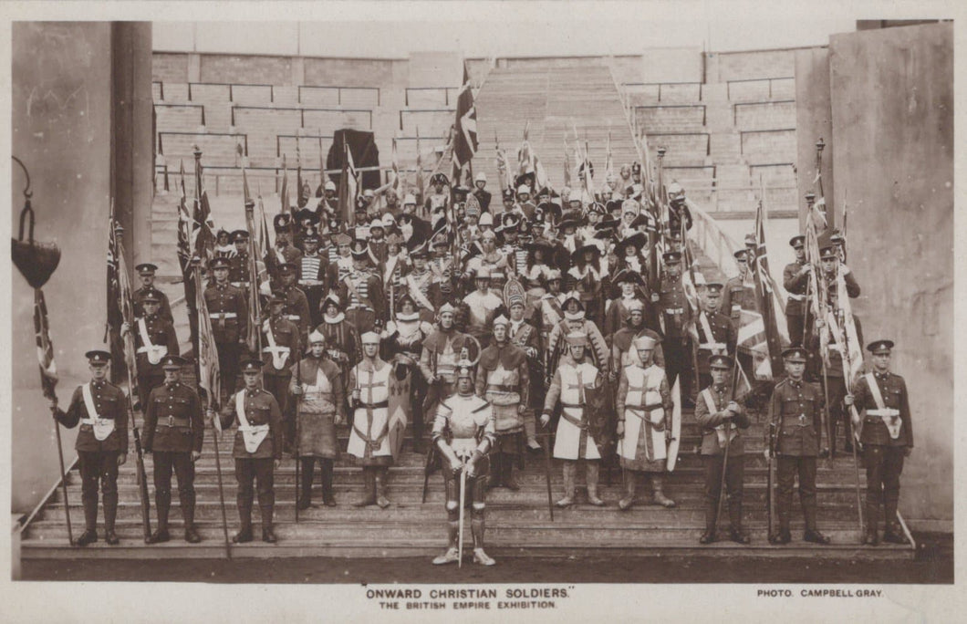 Exhibition Postcard - The British Empire Exhibition - Onward Christian Soldiers - Mo’s Postcards 