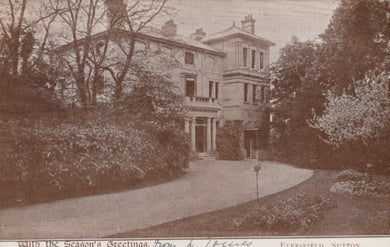 Surrey Postcard - Seasons Greetings From Eversfield, Sutton, 1904 - Mo’s Postcards 