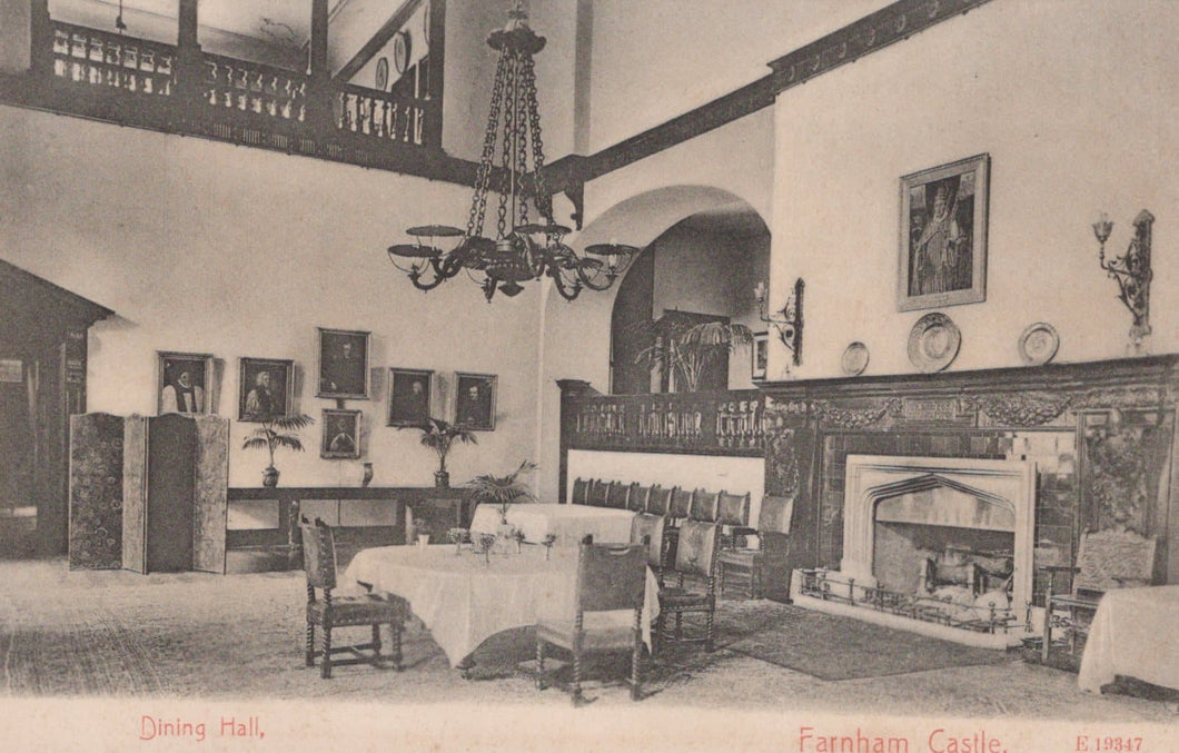 Surrey Postcard - The Dining Hall, Farnham Castle - Mo’s Postcards 