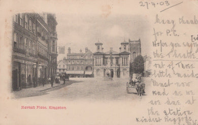 Surrey Postcard - Market Place, Kingston, 1903 - Mo’s Postcards 