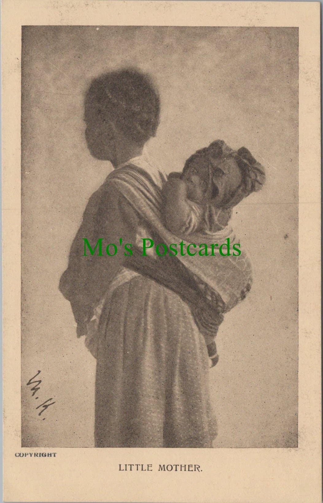 Children Postcard - Little Mother