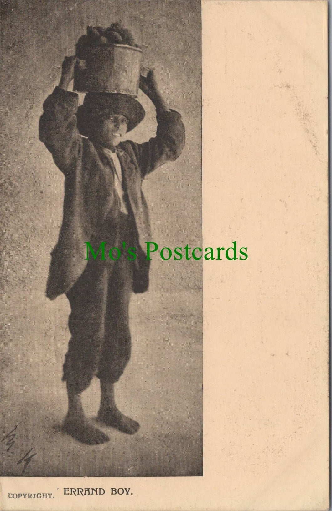 Children Postcard - Errand Boy