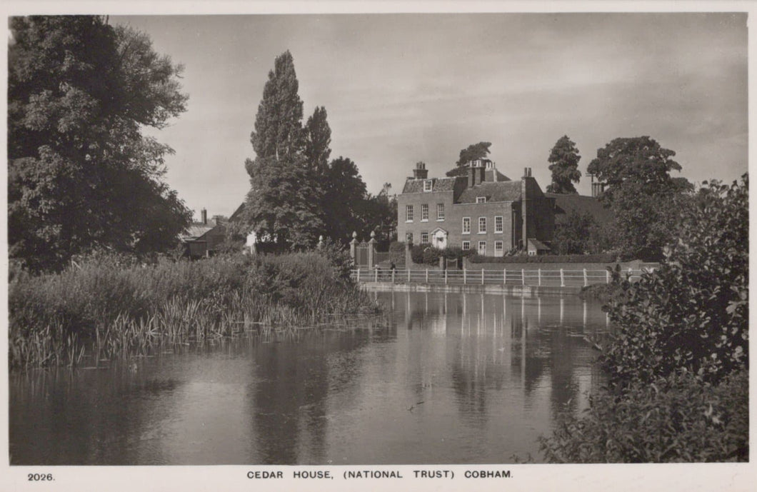 Surrey Postcard - Cedar House, (National Trust), Cobham - Mo’s Postcards 