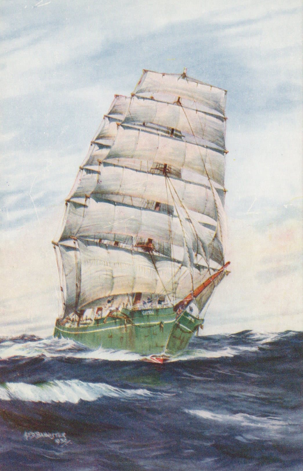 Shipping Postcard - Sailing Ship 
