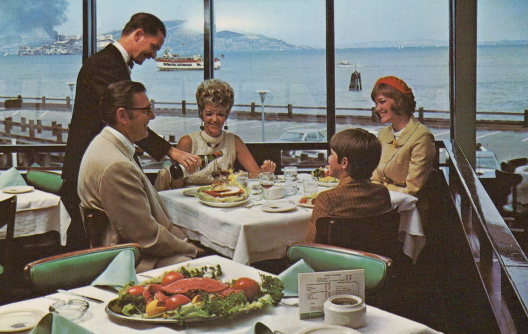 America Postcard - The Franciscan Restaurant, Fisherman's Wharf, San Francisco, California - Mo’s Postcards 