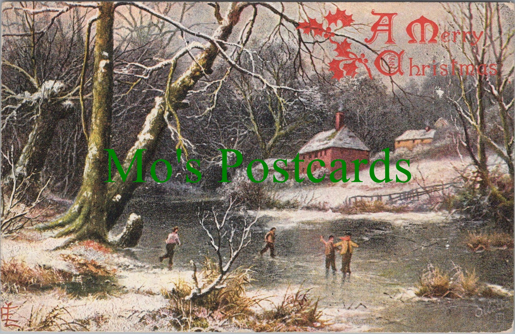 Greetings Postcard - A Merry Christmas