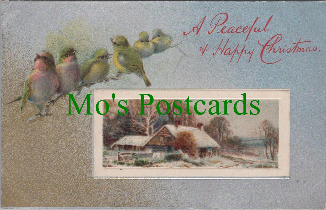 Greetings Postcard - A Peaceful & Happy Christmas