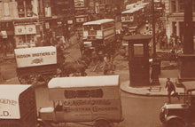 Load image into Gallery viewer, London Postcard - Chaos at Ludgate Circus, 1936 - Mo’s Postcards 
