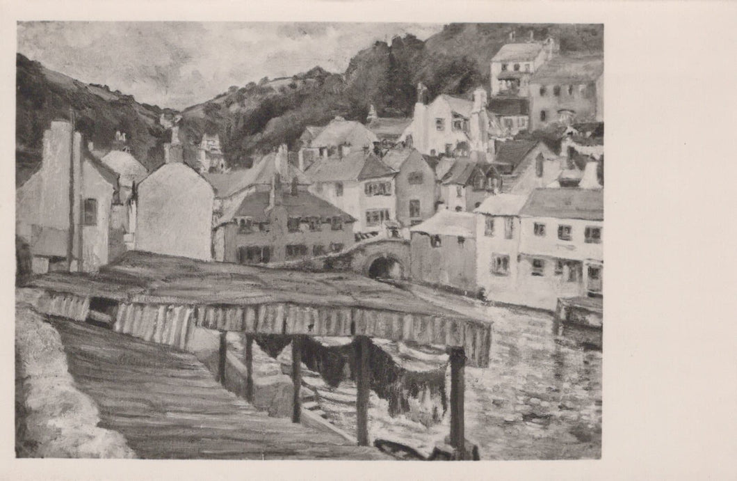 Cornwall Postcard - Polperro: View Over The Fishmarket - Mo’s Postcards 